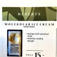 Dessert menu, July 2021 at Vegan AF Ramen in Krakow