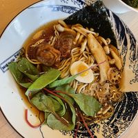 Vegan ramen at Vegan AF Ramen in Krakow