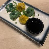 dumplings  at Vegan AF Ramen in Krakow