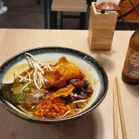 Bbq miso and konbucha turmeric at Vegan AF Ramen in Krakow