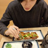 starters - vegan ribs and dim sum at Vegan AF Ramen in Krakow