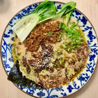 Tantanmen Ramen with added soy strips 🍜  at Vegan AF Ramen in Krakow