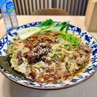 Tantanmen Ramen with added soy strips 🍜  at Vegan AF Ramen in Krakow