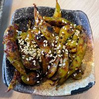 Edamame at Vegan AF Ramen in Krakow