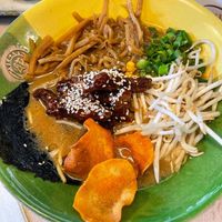 Miso BBQ ramen at Vegan AF Ramen in Krakow