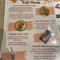 Menu  at Vegan AF Ramen in Krakow