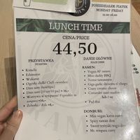 Lunch time special  at Vegan AF Ramen in Krakow