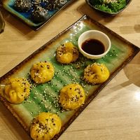 Pumpkin dimsum at Vegan AF Ramen in Krakow