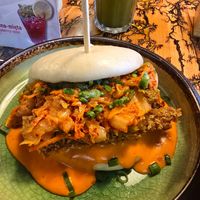 Bao buns are massive at Vegan AF Ramen in Krakow