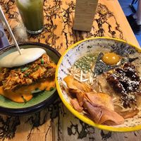 Huge portions at Vegan AF Ramen in Krakow