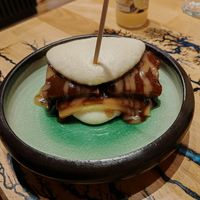 Bao bun at Vegan AF Ramen in Krakow