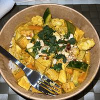 Tofu curry  at Simbiosa in Luxembourg City