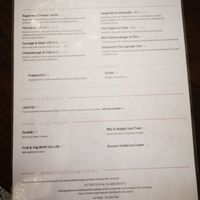 Doggie menu at Dandie Dog Cafe in North West London