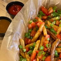 Fully Loaded Fries (vegan) at Long Road in Grand Haven