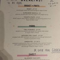 Breakfast menu  at Niki Athens Hotel in Athens