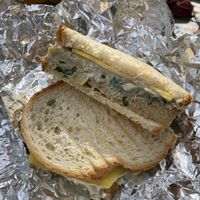 my tempeh sandwich  at Abeille Voyante Tea Co in Millvale