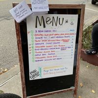 fall menu at Abeille Voyante Tea Co in Millvale