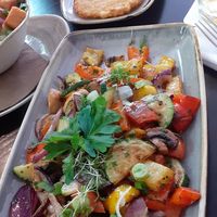 Gemüseplatte und Reibekuchen at Haus der Getreuen in Jever