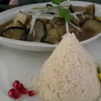 Eggplant with rice at Bengal in Freiburg