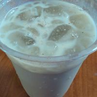 Iced matcha latte 16oz at Ohana Food Co in Flagler Beach