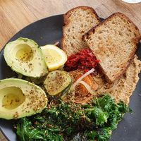 Brekkie plate (vegan version) at Plenty in Pennant Hills