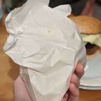 Take away fries, eco packaging! at Bells Diner in Edinburgh