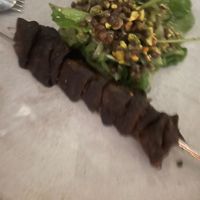 Mushroom shish  at ZA ZA TA in Fortitude Valley