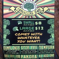 classic broccoli sampler! at Broccoli Bar in Burlington