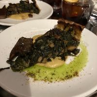 Spinach and mushroom torte  at Amor y Amargo in New York City