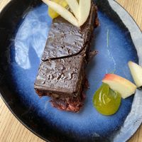 Snicker dessert  at La Chevre Qui Rit in Colmar