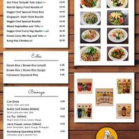 Menu page 3 at Veggie Chef in Oakleigh