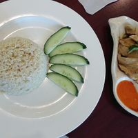 Vegetarian Hainan Chicken Rice at Veggie Chef in Oakleigh
