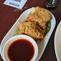 Crispy fried chicken at Veggie Chef in Oakleigh
