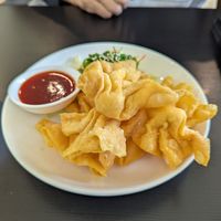 Crispy won ton at Veggie Chef in Oakleigh