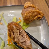 Veggie Lobak $8.00: water chestnuts give it a nice crunch, lovely plum sauce at Veggie Chef in Oakleigh