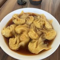 Steamed chilli oil dumplings   at Veggie Chef in Oakleigh