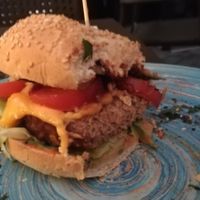 Stella mc Cartney Burger. Sehr lecker. Pommes dazu wären schön gewesen.  at Falla in Katowice