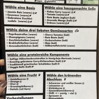 Menu  at Atrium in Reutlingen