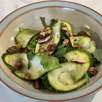 Zucchini pecan salad - it was free but amazing  at local EAT in Seoul