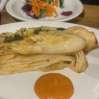 Grilled cabbage. It is closer to steamed rather than grilled. I expected grilled flavor more…   at local EAT in Seoul