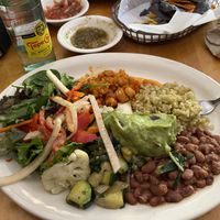 The vegan plate  at La Cocina de Luz in Telluride