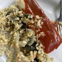 Tamale special comes with two tamales with two sides  at La Cocina de Luz in Telluride