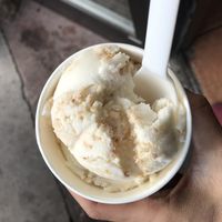 Toasted coconut ice cream at La Cocina de Luz in Telluride