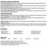 veggie dinner menu 3 at Golden Triangle Cuisine in Los Gatos