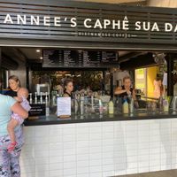 Doing a roaring trade. Clearly a popular spot
 at Annee's Caphê Sua Da in Cairns