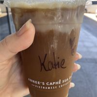 Love the Annee’s coconut water cold drip with coconut condensed milk. Not too strong and not too sweett  at Annee's Caphê Sua Da in Cairns