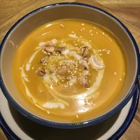 Pumpkin soup at Cu Va Re in Ho Chi Minh City