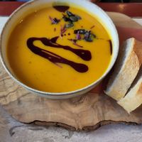 Mini Kürbissuppe at Café Lebenslust in Rothenburg Ob Der Tauber