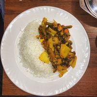 Vegan Jalfrezi & Coconut Rice  at Zaman's in Newquay