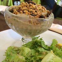 entrée : caviar d'aubergines et son granola at IZBA in Perigueux